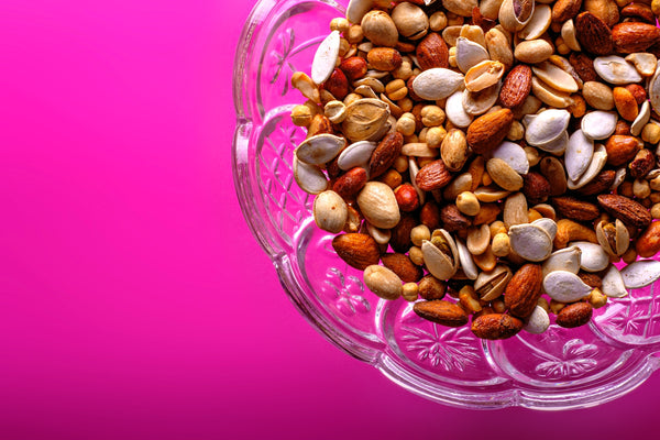 Mixed nuts and healthy snacks