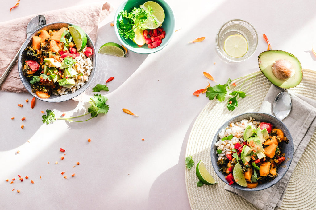 A healthy meal prepared after understanding the connection between nutrition and mental health.