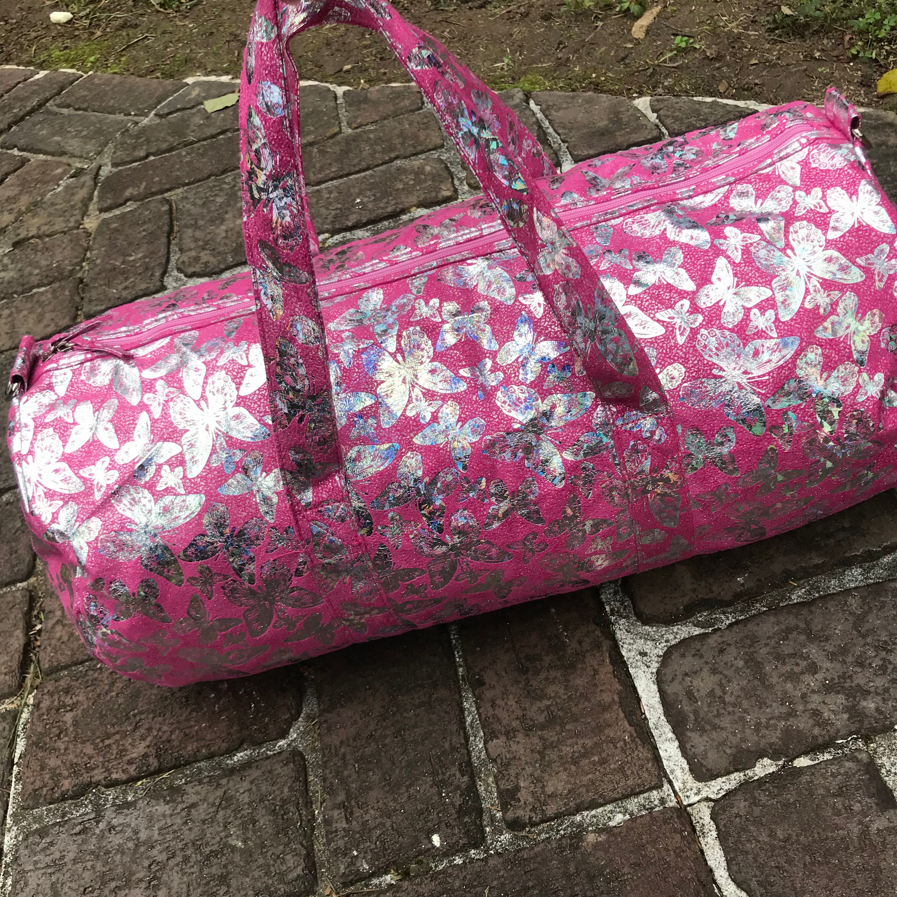 pink butterfly bag