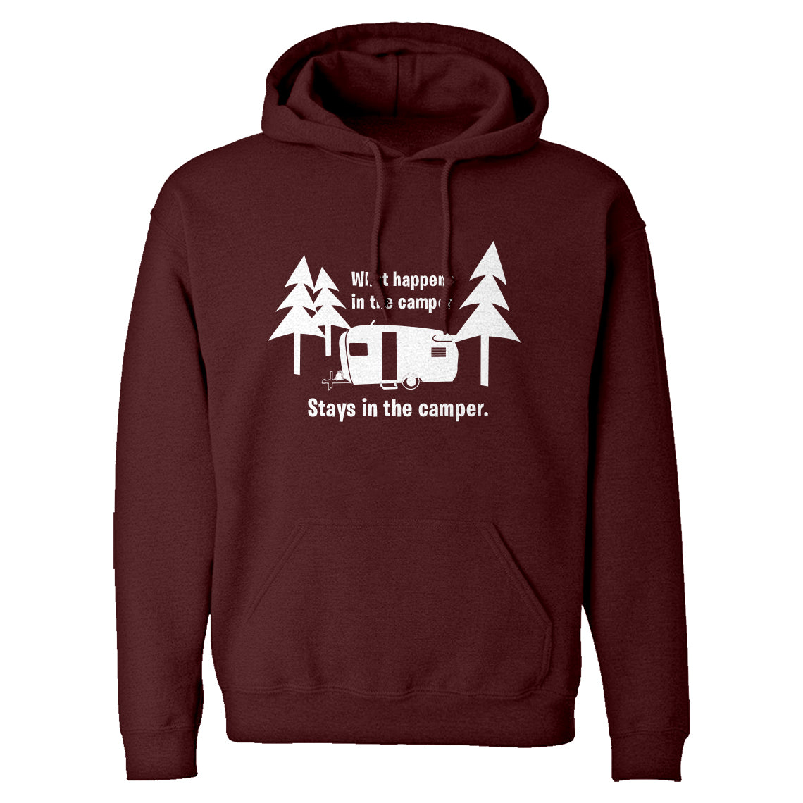 What Happens in the Camper Unisex Adult Hoodie – Indica Plateau