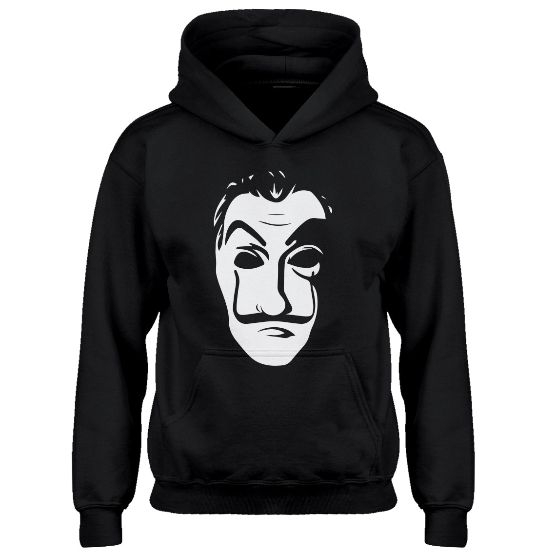 Youth Salvador Dali Face Heist Mask Kids Hoodie – T-Shirt ...