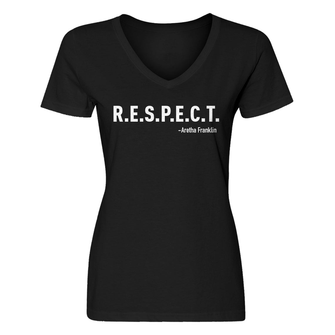 Womens Respect V Neck T Shirt Indica Plateau