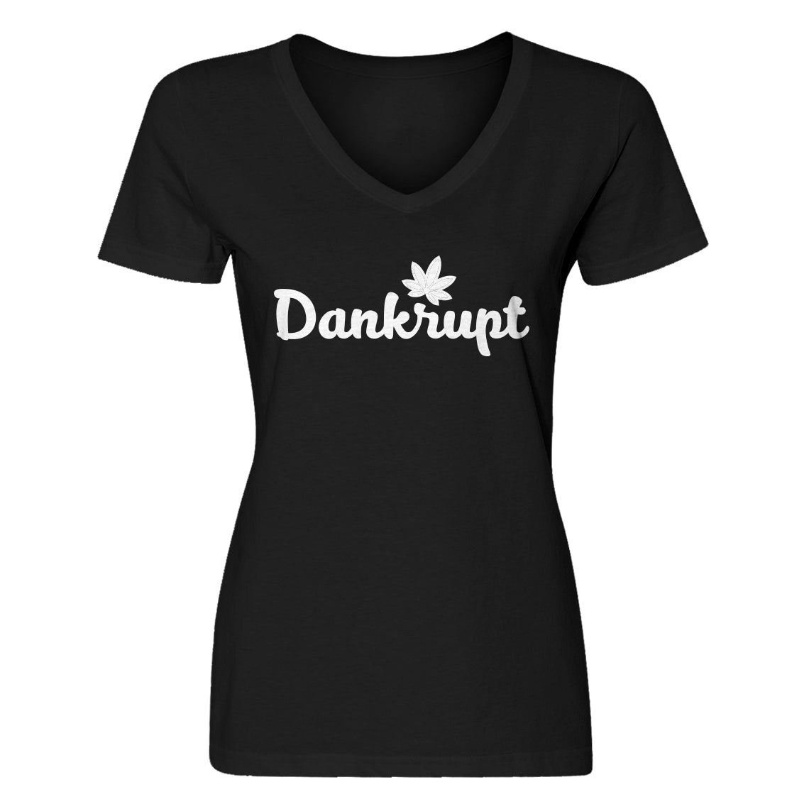 Womens Dankrupt V-Neck T-shirt – Indica Plateau