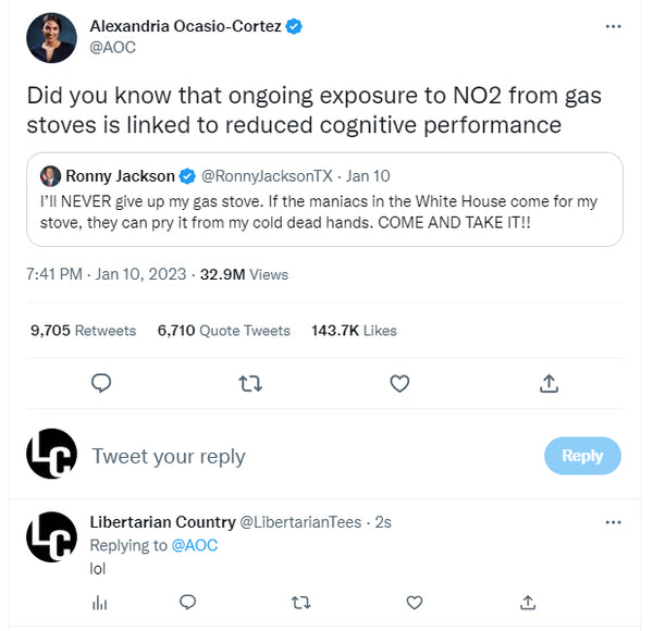 aoc claims gas stoves will cause cognitive impairment 