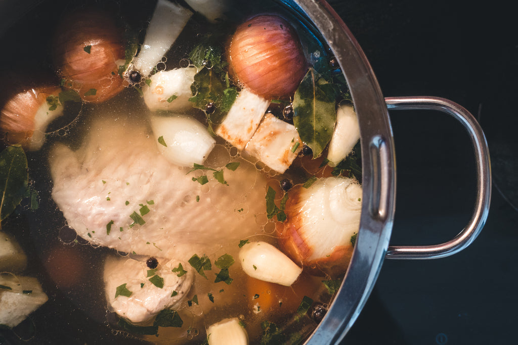 Bone broth as a natural collagen source