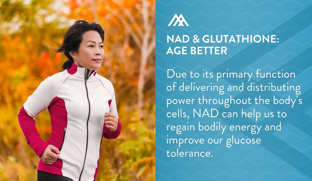 NAD for graceful aging