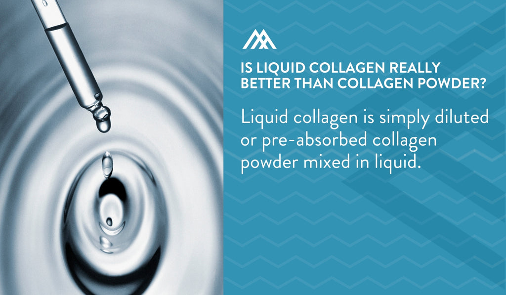 Liquid collagen is simply diluted collagen