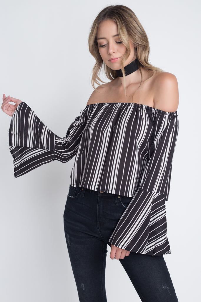 casual bell sleeve top