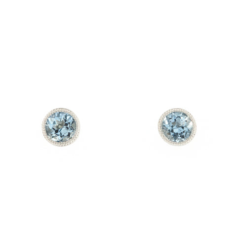 aquamarine studs