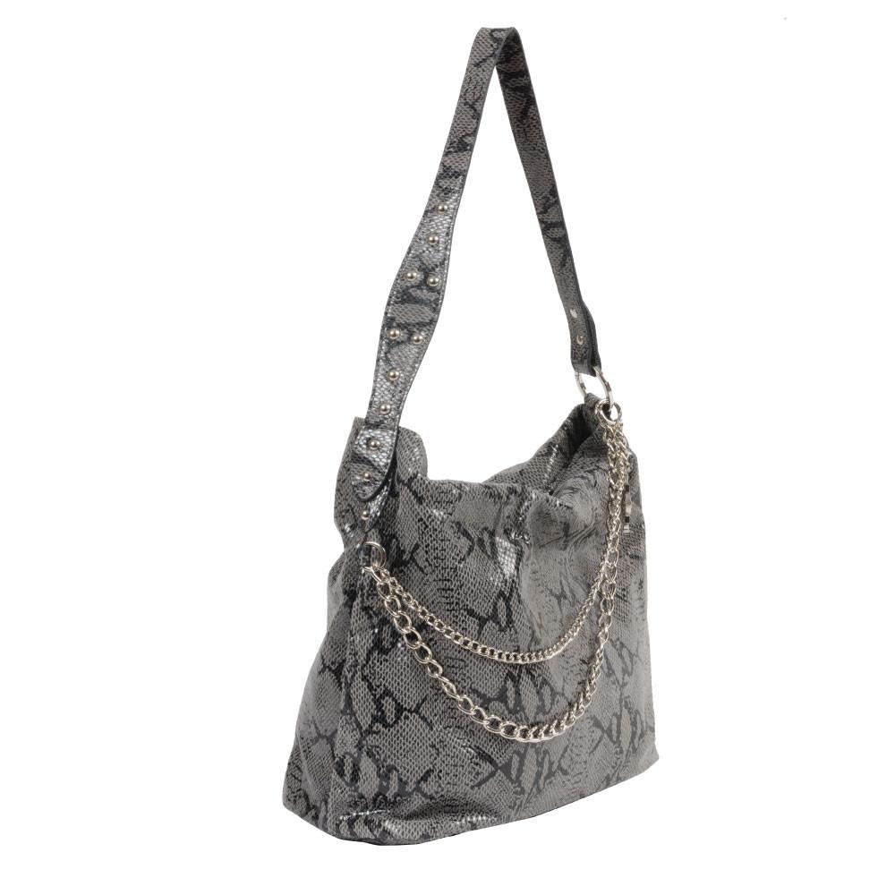 Women's Leather Python Print Shopper Bag – Jentou