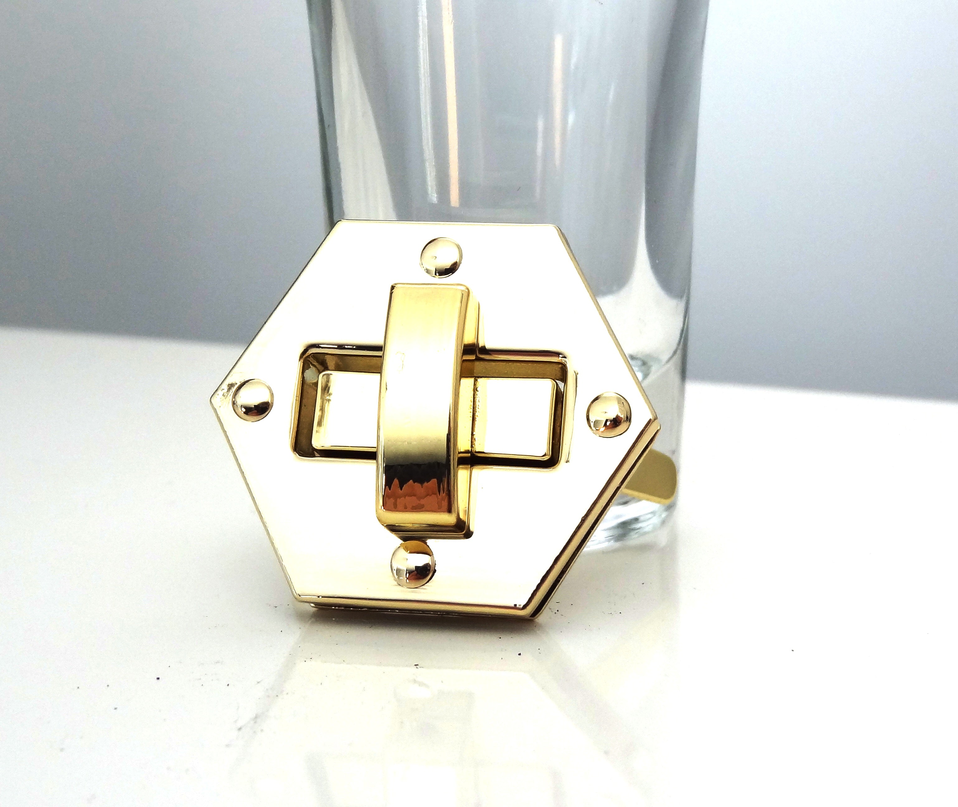 Download Mini "Hexagon" Twist Lock - bringberry Handbag Hardware and Designs