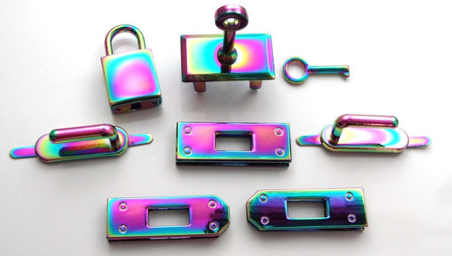 Twist Chain and Lock Hardware Set – bringberry Handbag Hardware and Designs