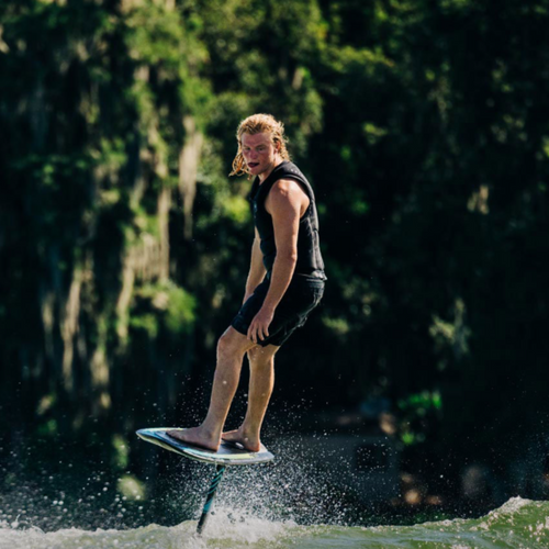 Jeff Hemmel Rides the ZUP Knee Board Wakeboard wakeskate 