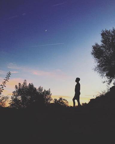 Ojai, California Starring into The Night Sky 