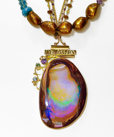 Yowah-Nut-Opal-australian-kalled-kasso-pendant