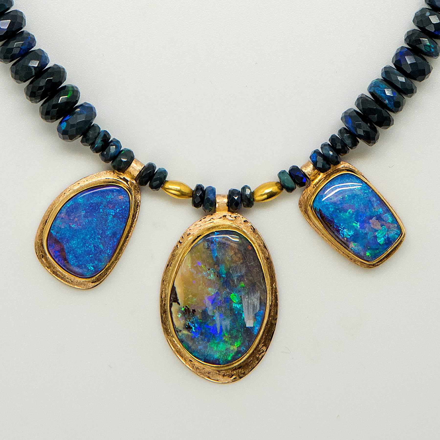 Jennifer Kalled Boulder Opal Necklace