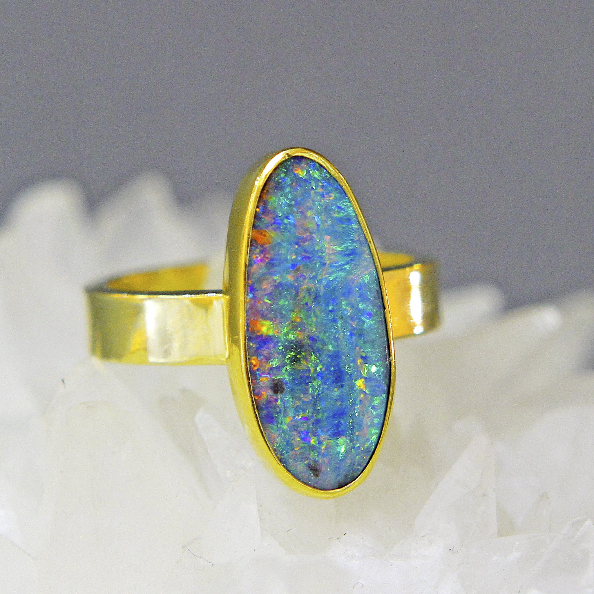 Boulder Opal Ring