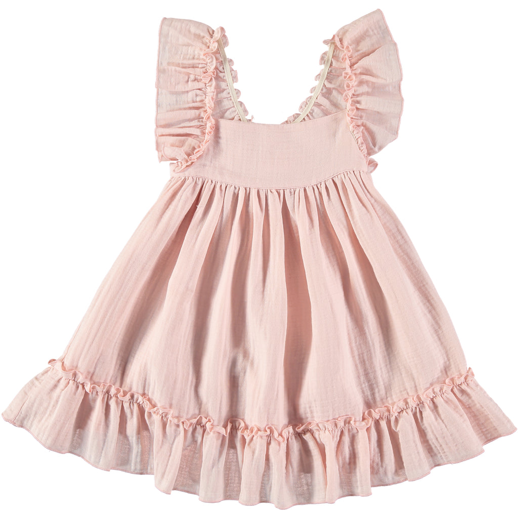 light pink pinafore dress