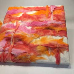 dyed batting wall art