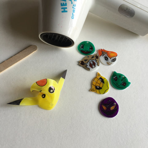 Pokemon DIY Shrink Plastic Bracelet - Step 5 Shrink