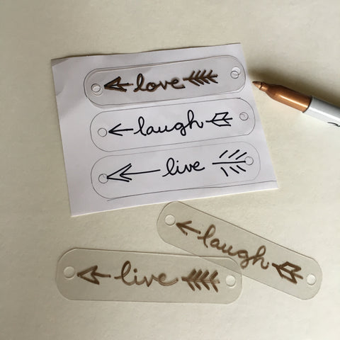 Clear Shrink Plastic - Write with permanent marker