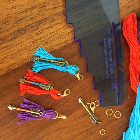 attach jewelry findings to tassels