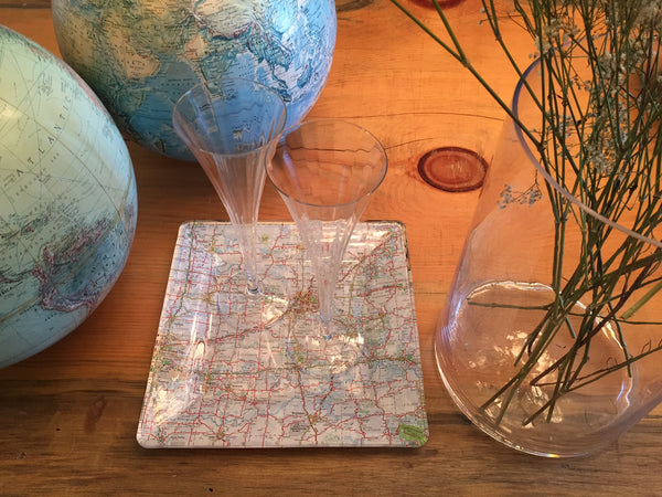 DIY Glass Decoupage - Summer Vacation