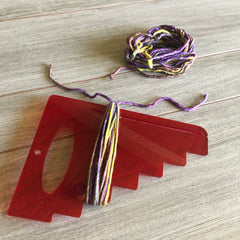 Straw Purse TieredTassel