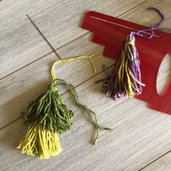 Straw Purse TieredTassel