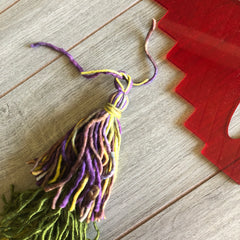 Straw Purse TieredTassel