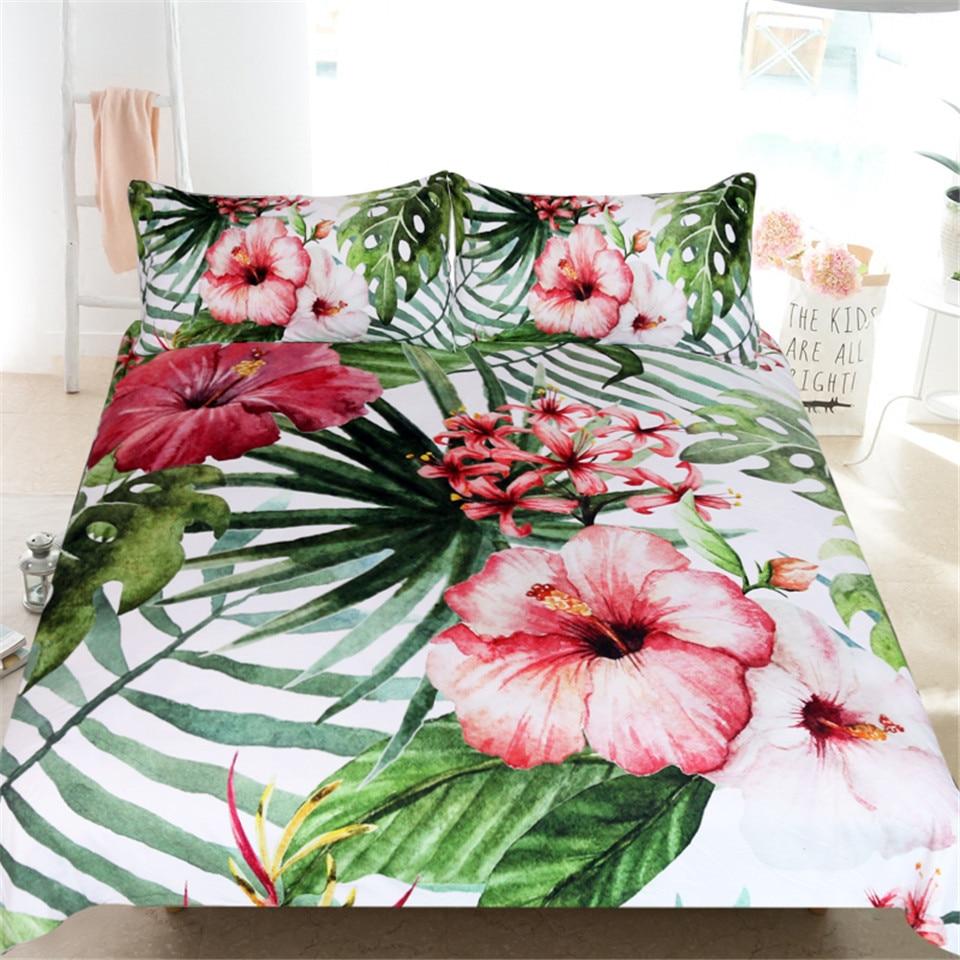 hibiscus quilt cover