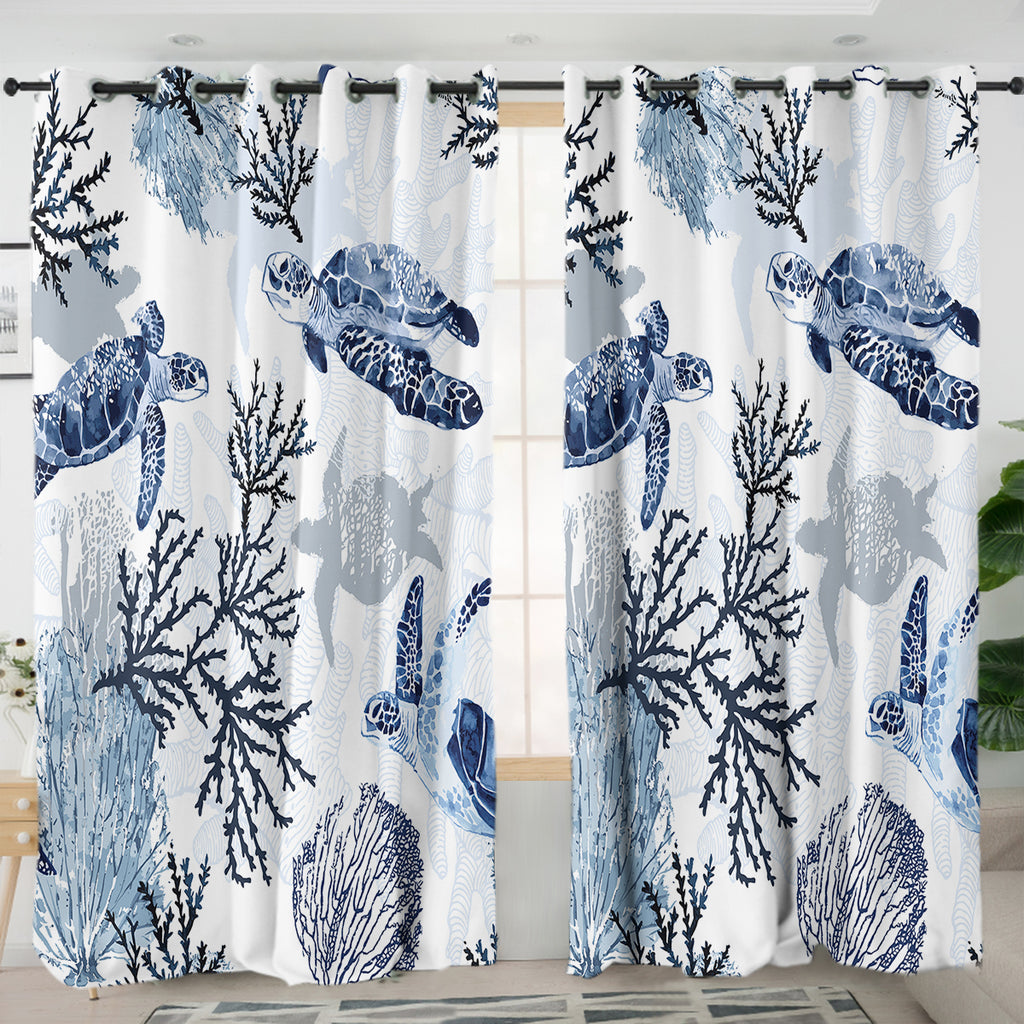 Sea Turtle Wonders Curtains Australian Coastal Passion   Sea Turtle Curtains 1024x1024 