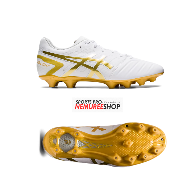 ASICS Soccer Shoes DS LIGHT CLUB+ (WHITE/GOLD) | Nemuree Shop - Online  Sports Store