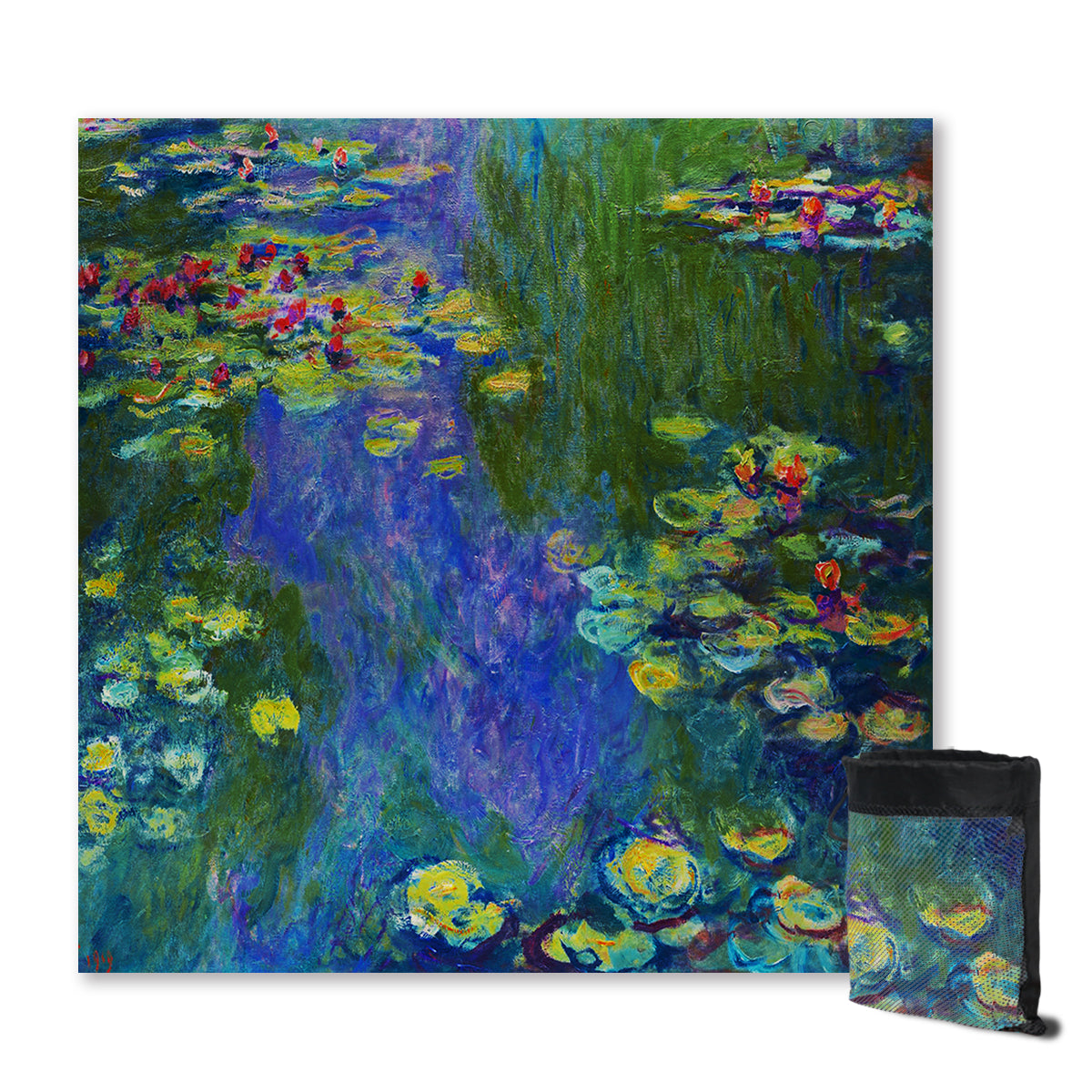 Claude Monet's Water Lilies Sand Free Towel-Sand Free Beach Towel