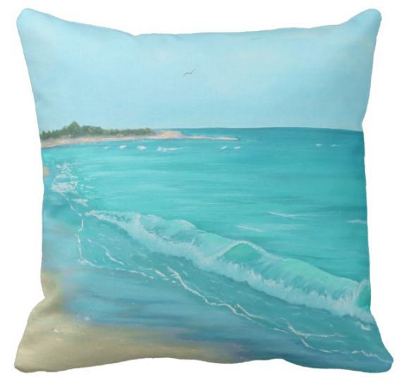 Beach Painting Collection | Coastal Passion Pillows and Beachy Accents