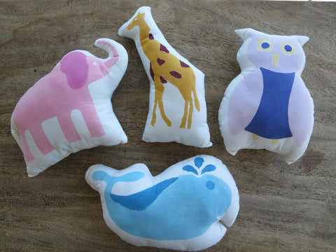 animal cushions - naaya by moonlight