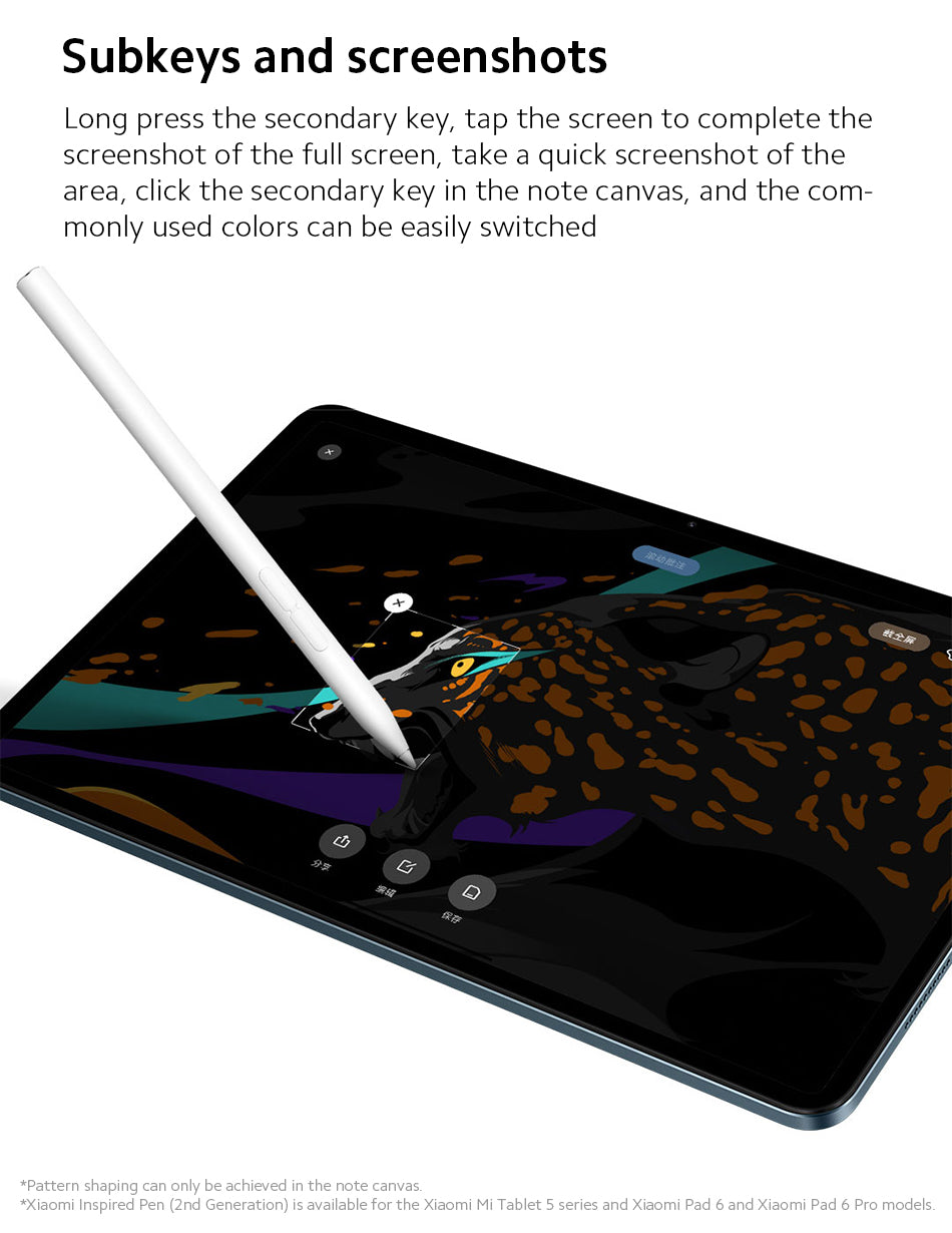 New Xiaomi Stylus Pen 2 Low Latency Draw Writing Screenshot 26° Nib Tablet Screen Touch