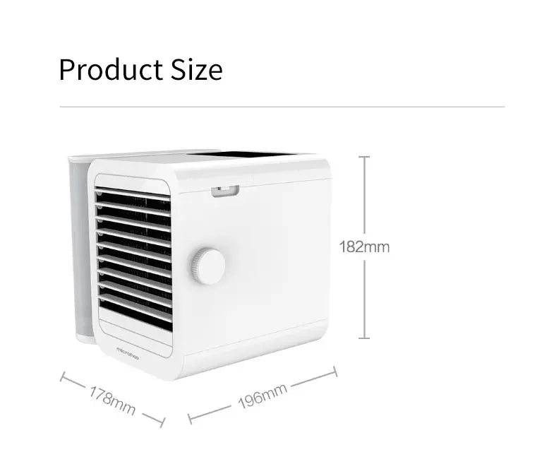 mini air cooler size portable