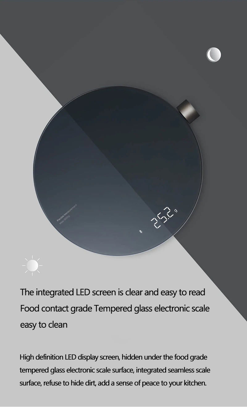 Xiaomi kitchen weight measure scale machine