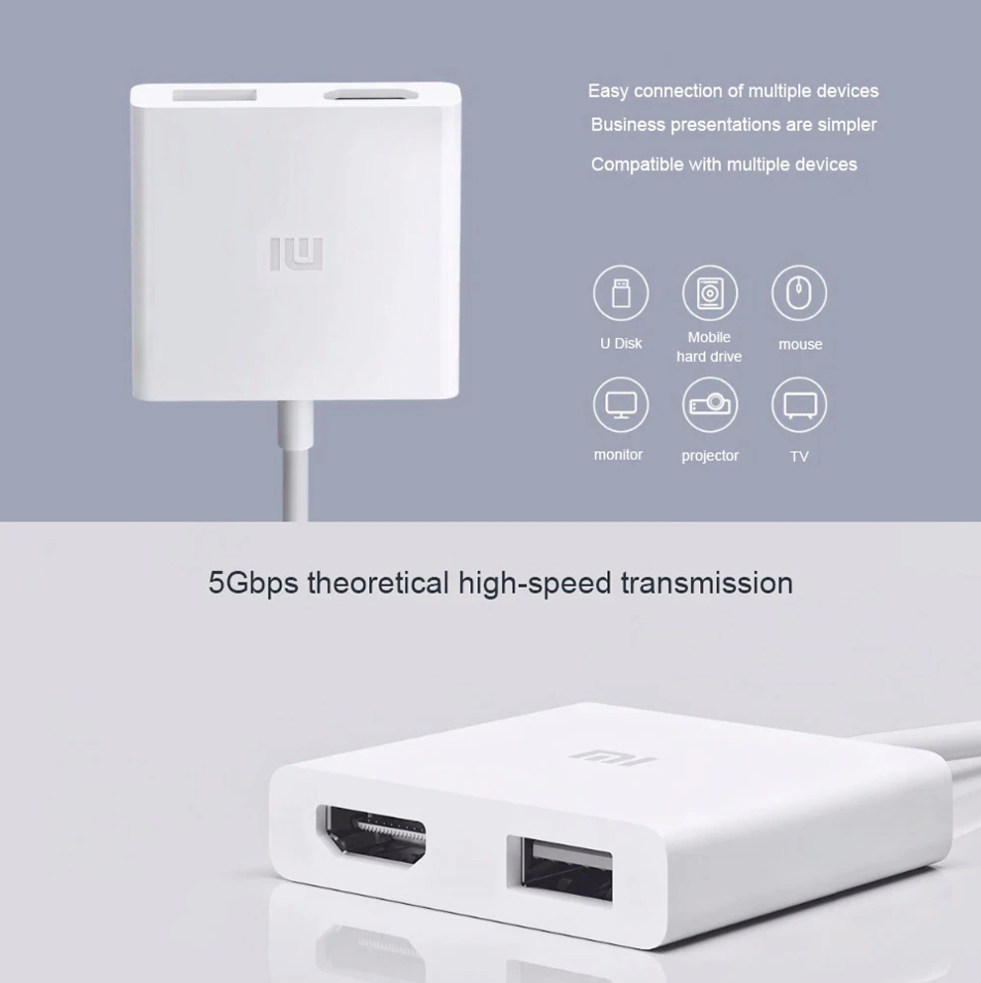 Xiaomi Mi USB-C to HDMI Adapter - TechPunt