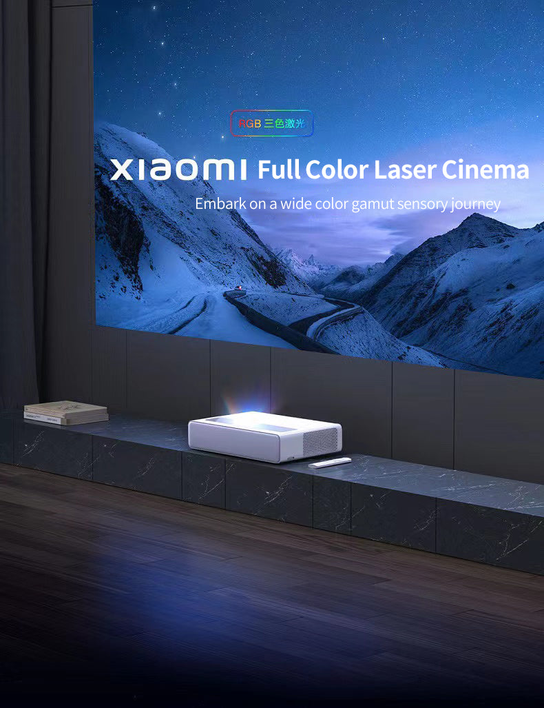 Xiaomi Mijia Full Color Laser UST Cinema projector,LCoS 1080p 1400ANSI