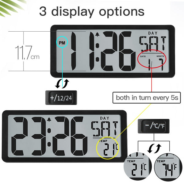 With Auto Backlight digital clock