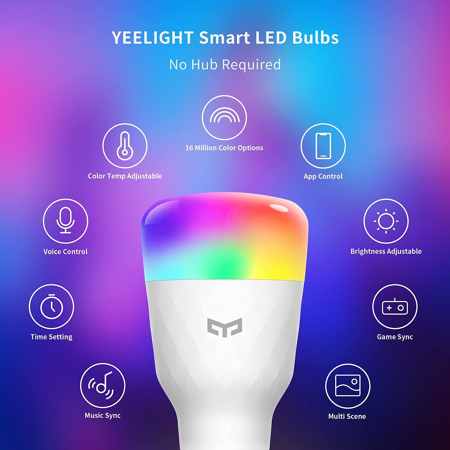 Yeelight Smart Light RGB Bulb 800 lumens