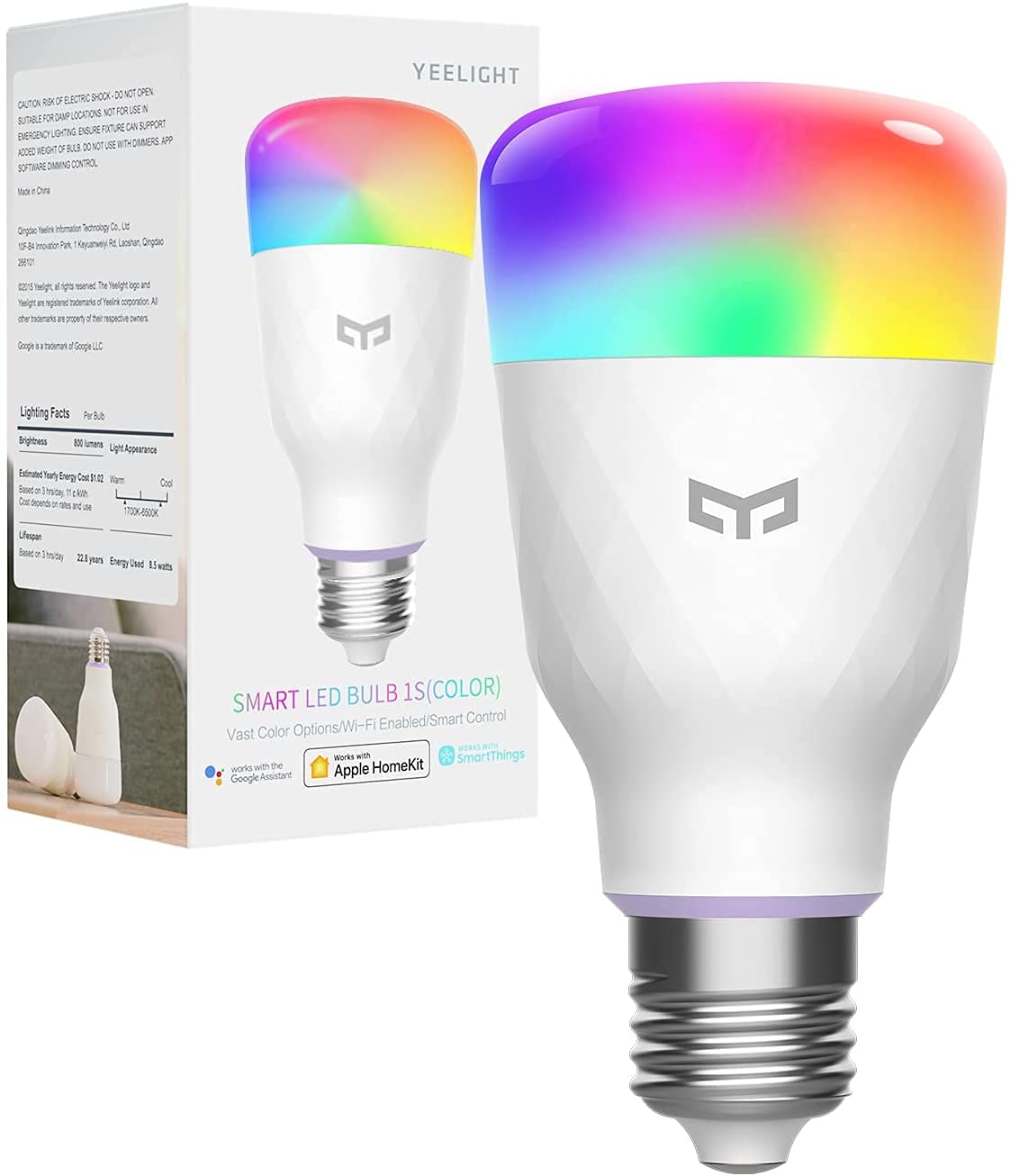 Yeelight Smart Light RGB Bulb 800 lumens