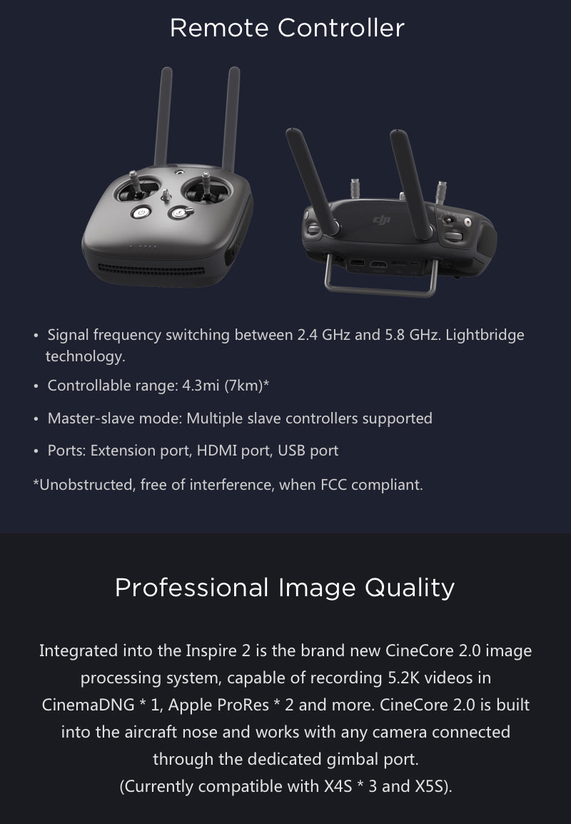 DJI Inspire 2 Professional Combo