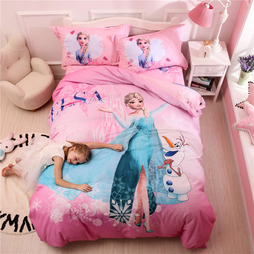 Frozen-1-bedsheet-cover-pillow-pink-disney