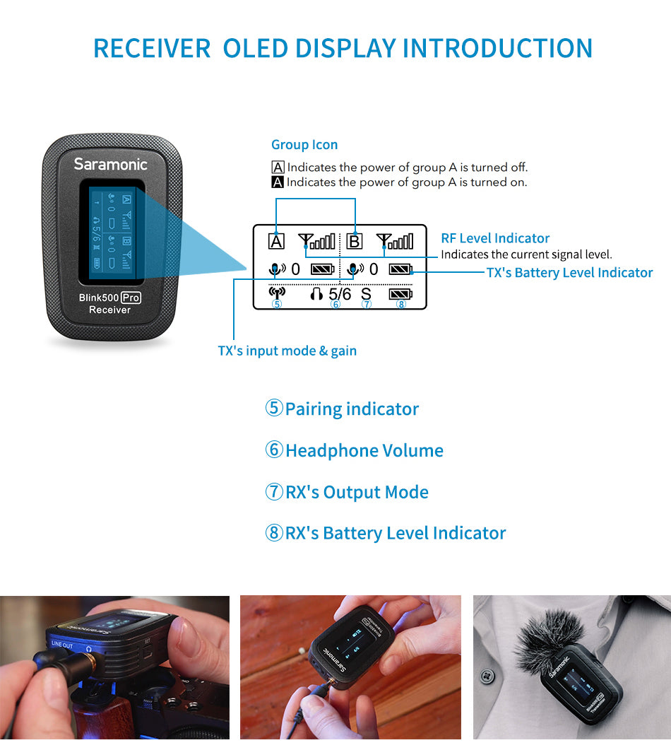 Blink500 Pro B2(TX+TX+RX)wireless microphone system in india online price