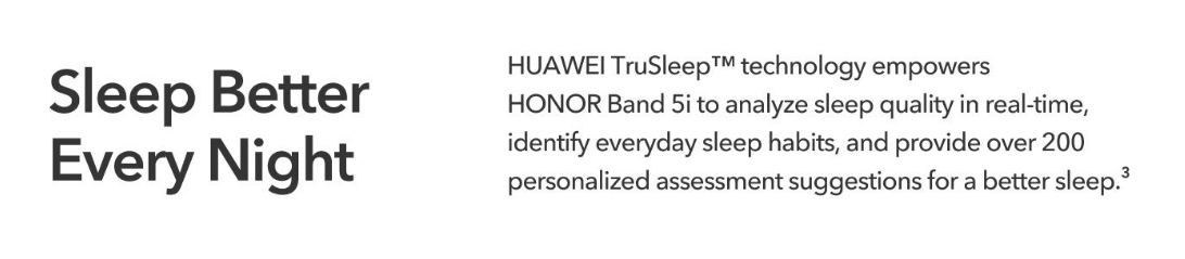 honor band 5i sleep meter