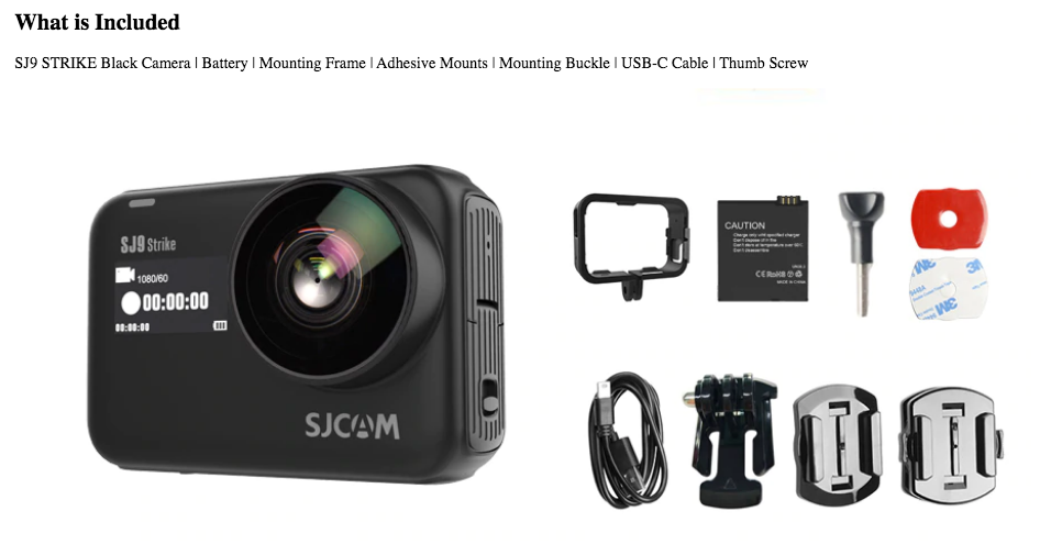 SJCAM SJ9 Strike