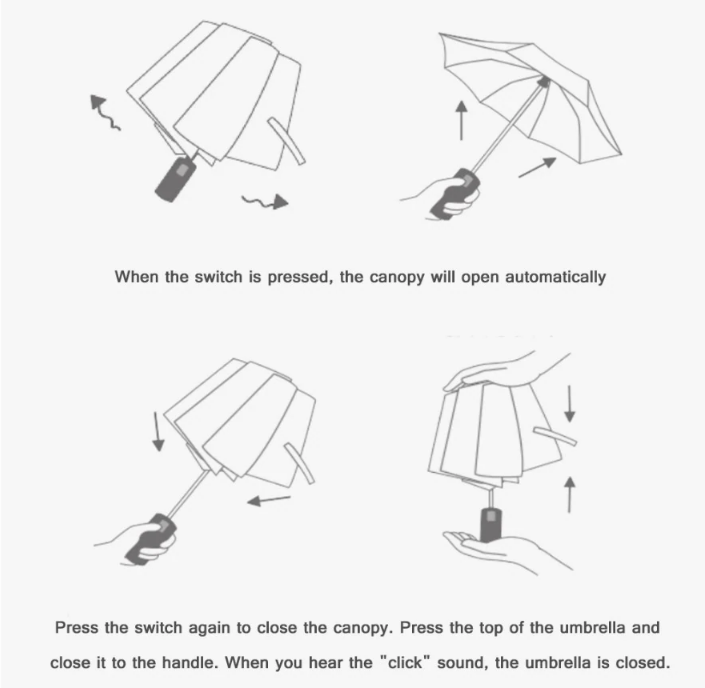 xiaomi umbrella with night light led